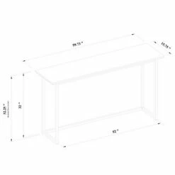 Threshold Designed W/Studio McGee Hidden Hills Mixed Material Console Brown - Threshold™ designed with Studio McGee -Console Tables Sales unnamed file 10