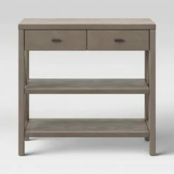 Owings Console Table with 2 Shelf and Drawers - Threshold Rustic -Console Tables Sales unnamed file 100