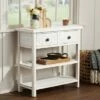 55 Downing Street Country Cottage Wood Console Table 31 1/2" x 13 3/4" with Drawer White for Living Room Bedroom Bedside Entryway -Console Tables Sales unnamed file 1033