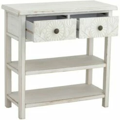 55 Downing Street Country Cottage Wood Console Table 31 1/2" x 13 3/4" with Drawer White for Living Room Bedroom Bedside Entryway -Console Tables Sales unnamed file 1037