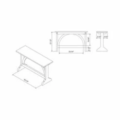 Jobrin Double Pedestal Console Table Reclaimed Oak - miBasics -Console Tables Sales unnamed file 1047