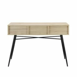 Mid-Century Modern Fluted 3 Drawer Entry Table - Saracina Home Solid White/birch -Console Tables Sales unnamed file 1060