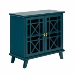Versatile Fretwork Accent Storage Console - Saracina Home Blue 15 Versatile Fretwork Accent Storage Console - Saracina Home Blue -Console Tables Sales unnamed file 1073