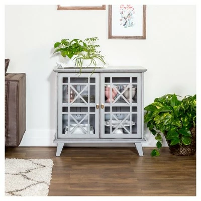 Versatile Fretwork Accent Storage Console - Saracina Home Blue 9 Versatile Fretwork Accent Storage Console - Saracina Home Blue - Image 7