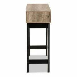 Wales Wood 2 Drawer Console Table Light Brown - Baxton Studio -Console Tables Sales unnamed file 1114
