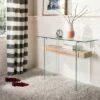 Kayley Console Table - Safavieh Glass/black