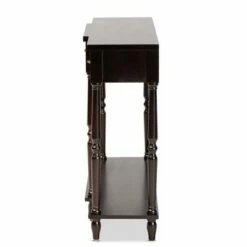 Hallan Wood 3 Drawer Console Table - Baxton Studio White -Console Tables Sales unnamed file 1151