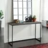 Olivia & May Contemporary Metal Console Table Brown - Olivia & May -Console Tables Sales unnamed file 1186