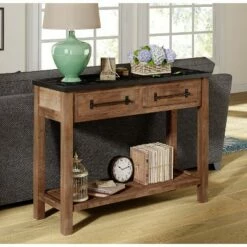 Eugene Console Table Brown - ClickDecor