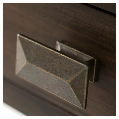 46" Medium Stratford Solid Wood Console Sofa Table - Wyndenhall Natural Aged Brown 6 46" Medium Stratford Solid Wood Console Sofa Table - Wyndenhall Natural Aged Brown - Image 4