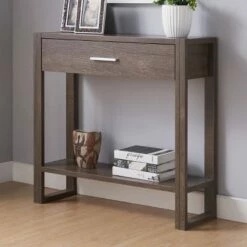 Supa 1 Drawer Console Table Walnut Oak - miBasics