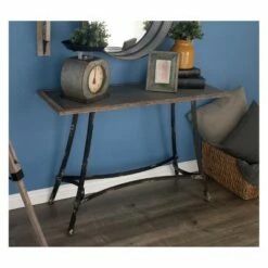 Metal Industrial Arts Style Rectangular Console Table Brown - Olivia & May -Console Tables Sales unnamed file 1275