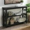3 Tier Console Table Distressed Black - Stylecraft -Console Tables Sales unnamed file 1276