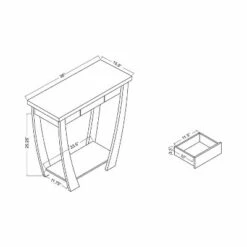 Alysia Sofa Table Black - HOMES: Inside + Out -Console Tables Sales unnamed file 1284