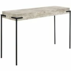 Eli Rectangle Console Table - Light Grey/Black - Safavieh -Console Tables Sales unnamed file 1288