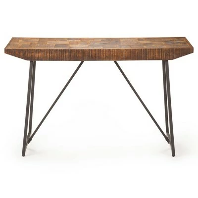 Steve Silver Co. Walden Parquet Sofa Table Gray/ Natural - Steve Silver 4 Steve Silver Co. Walden Parquet Sofa Table Gray/ Natural - Steve Silver - Image 2