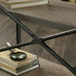 Canal Street Anywhere Console Table with 2 Shelves - Northern Oak - Sauder 18 Canal Street Anywhere Console Table with 2 Shelves - Northern Oak - Sauder -Console Tables Sales unnamed file 1316