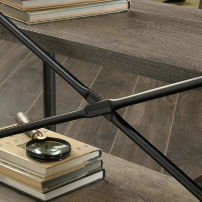 Canal Street Anywhere Console Table with 2 Shelves - Northern Oak - Sauder 6 Canal Street Anywhere Console Table with 2 Shelves - Northern Oak - Sauder - Image 4