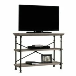 Canal Street Anywhere Console Table with 2 Shelves - Northern Oak - Sauder 23 Canal Street Anywhere Console Table with 2 Shelves - Northern Oak - Sauder -Console Tables Sales unnamed file 1321