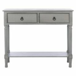 Haines 2 Drawers Console Table - Safavieh White -Console Tables Sales unnamed file 1354