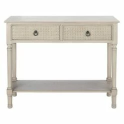 Haines 2 Drawers Console Table - Safavieh White -Console Tables Sales unnamed file 1355