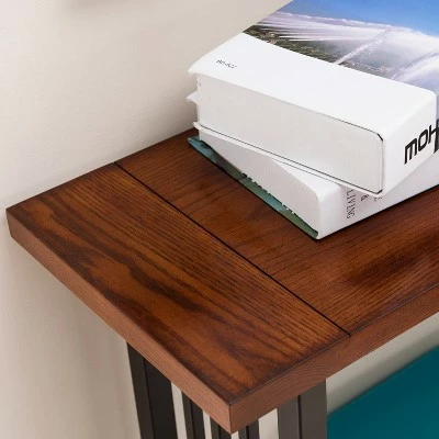 Ironcraft Hall Stand - Mission Oak - Leick Home 8 Ironcraft Hall Stand - Mission Oak - Leick Home - Image 6