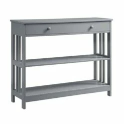 Breighton Home Mission 1 Drawer Console Table - Johar Furniture Gray -Console Tables Sales unnamed file 1373
