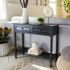 Tate 2 Drawers Console Table - Safavieh Greige