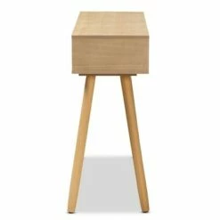 Elwyn Wood 1 Drawer Console Table Light Brown - Baxton Studio -Console Tables Sales unnamed file 1394