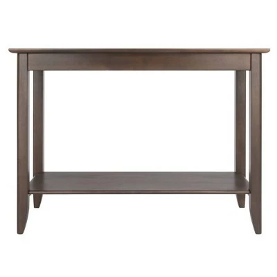 Santino Console Hall Table Oyster Gray - Winsome 3 Santino Console Hall Table Oyster Gray - Winsome