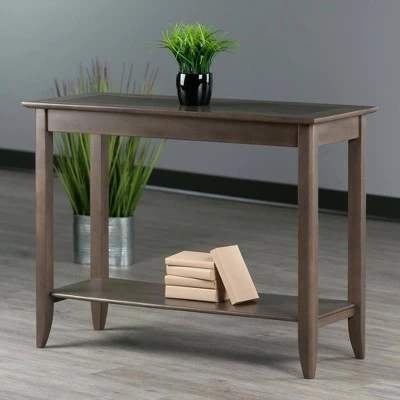 Santino Console Hall Table Oyster Gray - Winsome 8 Santino Console Hall Table Oyster Gray - Winsome - Image 6