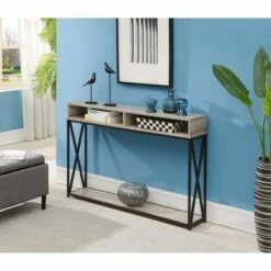 Tucson Deluxe 2 Tier Console Table Sandstone - Breighton Home