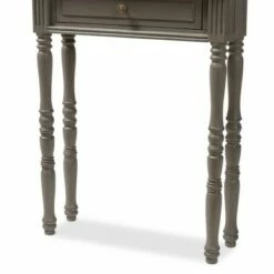 Noemie Country Cottage Farmhouse Finished 1 Drawer Console Table Brown - Baxton Studio -Console Tables Sales unnamed file 1477