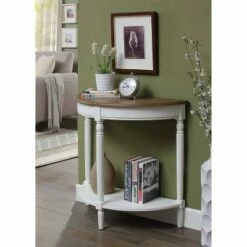 French Country Entryway Table Driftwood Top/White - Breighton Home -Console Tables Sales unnamed file 1517
