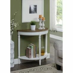 French Country Entryway Table Driftwood Top/White - Breighton Home -Console Tables Sales unnamed file 1520