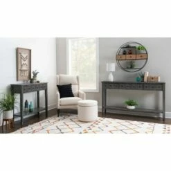 Calinda Long Console Table - Powell Company Distressed Gray -Console Tables Sales unnamed file 153