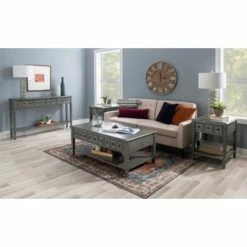 Calinda Long Console Table - Powell Company Distressed Gray -Console Tables Sales unnamed file 154