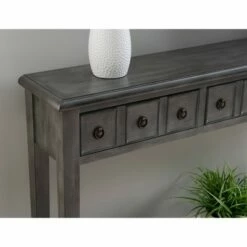 Calinda Long Console Table - Powell Company Distressed Gray -Console Tables Sales unnamed file 155
