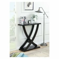 Newport Cross Step Console Table Espresso - Breighton Home