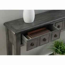 Calinda Long Console Table - Powell Company Distressed Gray -Console Tables Sales unnamed file 156