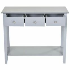 HOMCOM Console Table Industrial Desk with Drawer Bottom Shelf & Large Tabletop for Pictures Great for the Entryway -Console Tables Sales unnamed file 1567