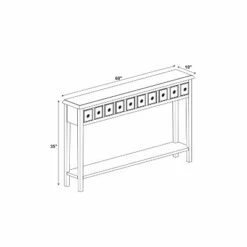 Calinda Long Console Table - Powell Company Distressed Gray -Console Tables Sales unnamed file 157