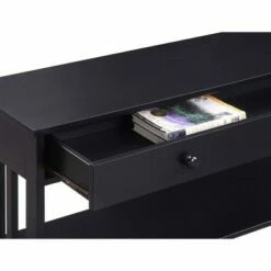 Mission 1 Drawer Console Table Black - Breighton Home -Console Tables Sales unnamed file 1591