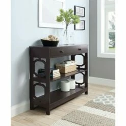 Omega 1 Drawer Console Table Espresso - Breighton Home -Console Tables Sales unnamed file 1610