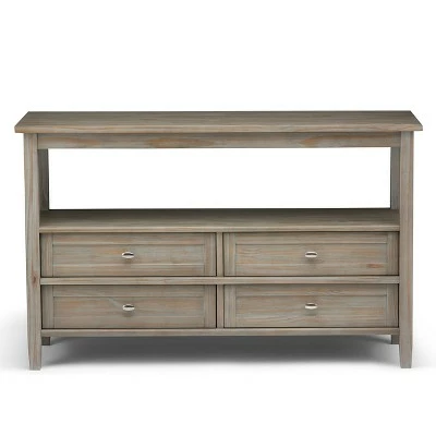 48" Norfolk Solid Wood Console Sofa Table - Wyndenhall Distressed Gray 5 48" Norfolk Solid Wood Console Sofa Table - Wyndenhall Distressed Gray - Image 3