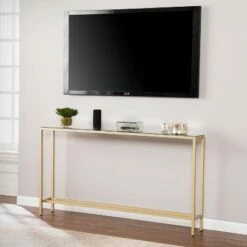 Dillard Narrow Long Console Table Deep Gold - Aiden Lane -Console Tables Sales unnamed file 163