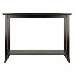 Genoa Console Table Glass Top Espresso - Winsome