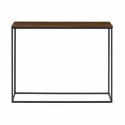 Owen Urban Box Frame Entryway Table - Saracina Home White/black