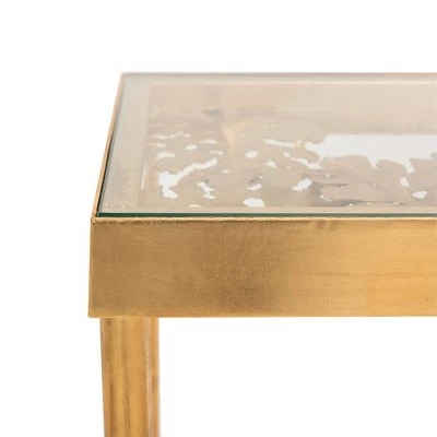 Leilani Palm Leaf Console Table Gold Leaf - Safavieh 8 Leilani Palm Leaf Console Table Gold Leaf - Safavieh - Image 6