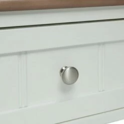 French Country Two Drawer Hall Table Driftwood/White - Breighton Home -Console Tables Sales unnamed file 1719